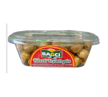 Bağcı Biberli Yeşil Zeytin Kase 400gr