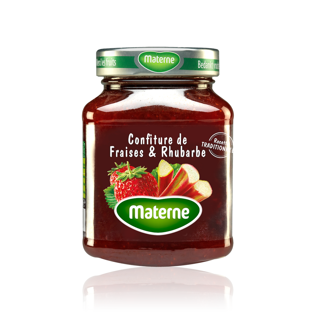 Confituur MaterneAardbeien - Rabarber