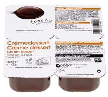 Crèmedessert chocoladesmaak 125gx4