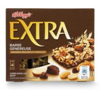 Kellogg’s Extra multigranen reep met chocolade en geroosterde amandelen