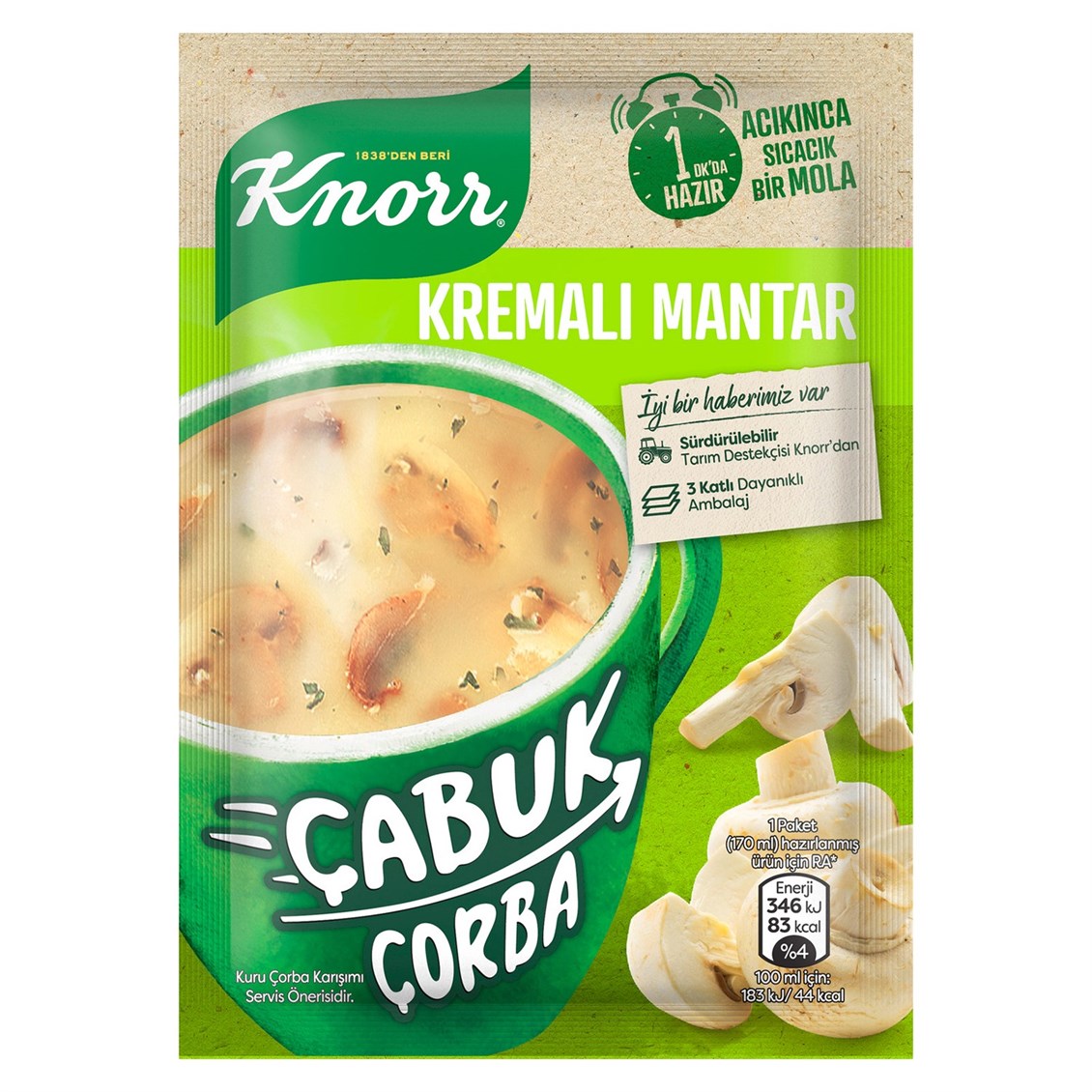 Knorr Kremalı Mantar Çabuk Çorba 19 gr