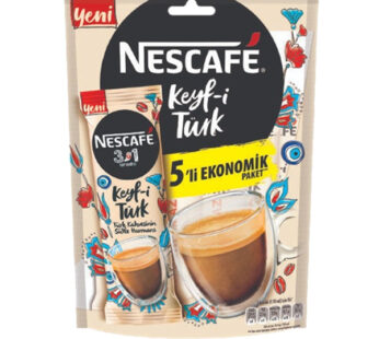 Nescafe 3ü1 Arada Keyfi Türk Toz Kahve 5 li Paket 18,5 Gr