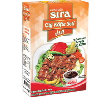 Sıra Çiğ Köfte Seti Etsiz -Vegan- 500gr