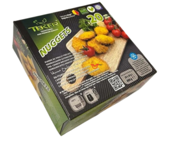 Teker Nuggets Ön Pişmiş Çıtır Tavuk Eti 20x20gr