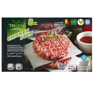 Teker Tavuk Burger Pismis 8x100gr