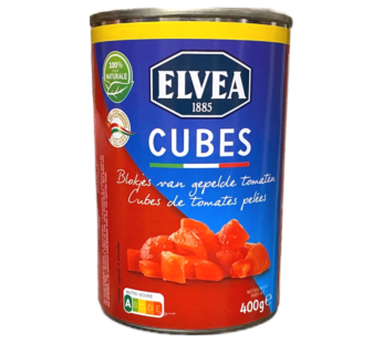 ELVEA Blokjes van Gepelde Tomaten – 400 g