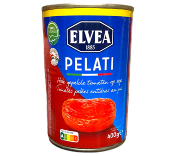 ELVEA Pelati Hele Gepelde Tomaten op Sap – 400 g