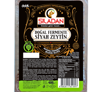 Doğal Fermente Siyah Zeytin 400 GR – SILADAN