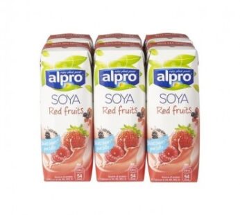 Alpro Soya drink rode vruchten brick 6x 25 cl